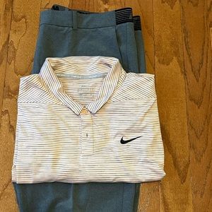 Gray Nike Dri-Fit Golf Pants
